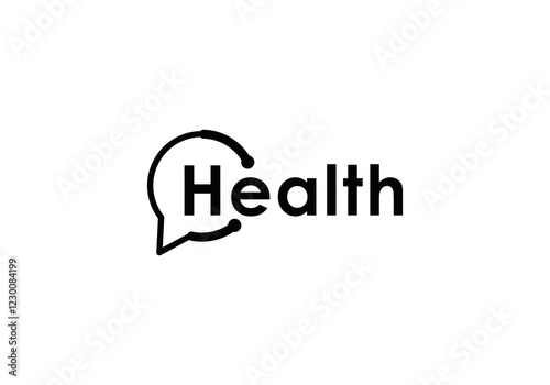 medical consultation logo design, medical health consultation, wordmark logo for health design