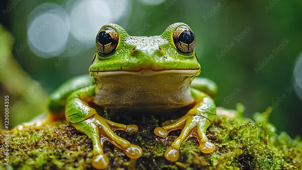 tree frog in forest tree frog in forest