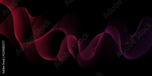 Abstract wavy lines Digital frequency track equalizer background. colorful web line and valleys is featured in an abstract background illustration. Energy technology concept modern backdrop. vector