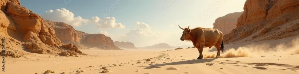 Luftgetrocknete Scholle mit Moos w?chst aus dem Sand, rock formations, sand Luftgetrocknete Scholle mit Moos w?chst aus dem Sand, rock formations, sand