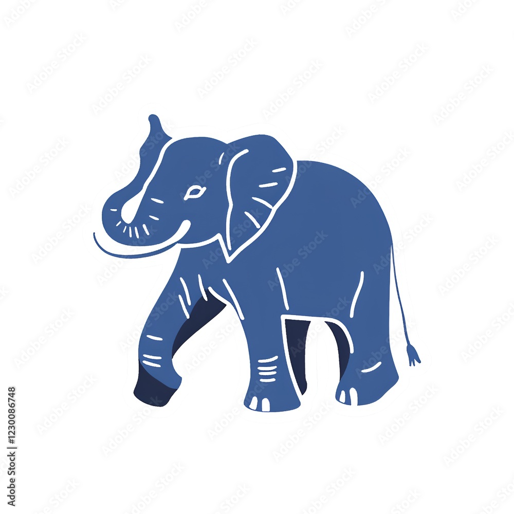 Fototapeta premium Elephant Isolated