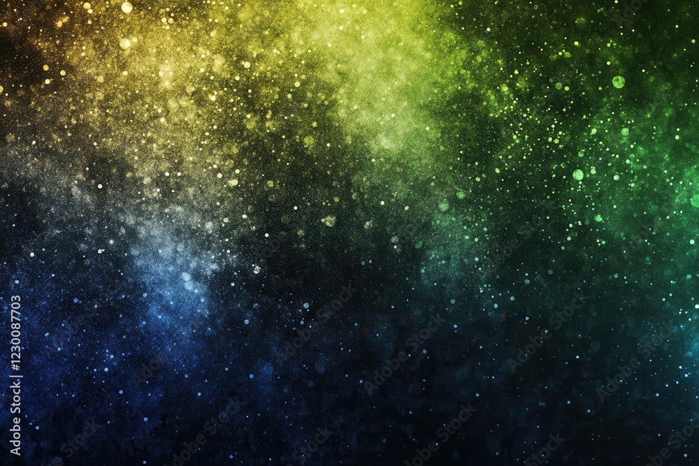 Obraz premium Glowing gradient background in dark green and blue with grainy texture for website headers and promotional banners