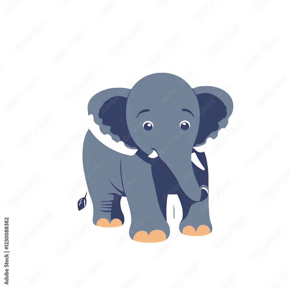 Fototapeta premium Elephant Isolated