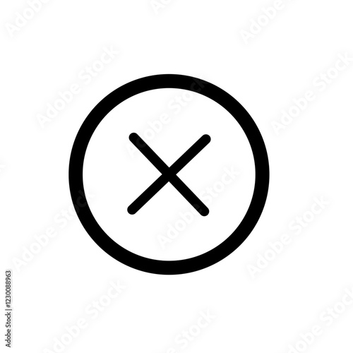 cross mark,no,close,unpressed,cross