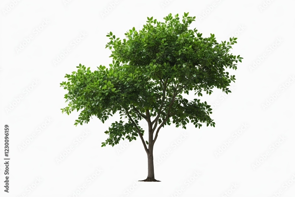 Obraz premium there is a tree that is standing alone on a white background