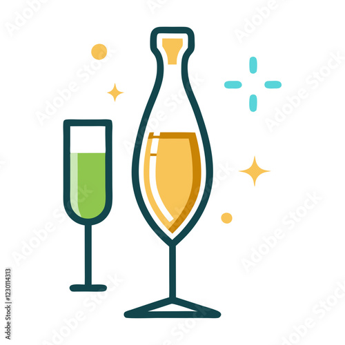 champagne icon design