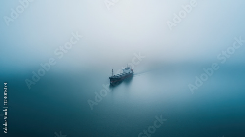 Ship Emerging from the Fog photo