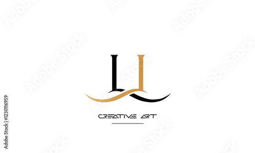 LL, L abstract letters logo monogram