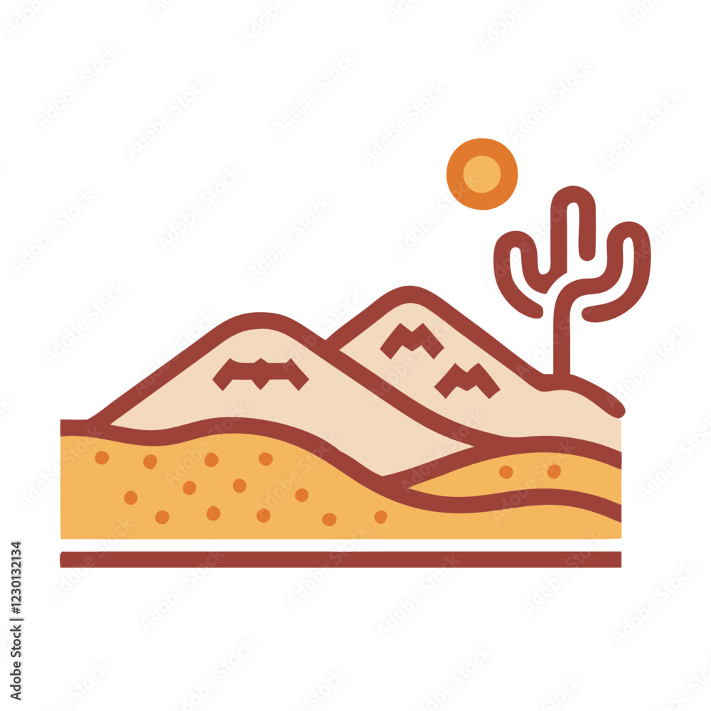 desert icon design desert icon design