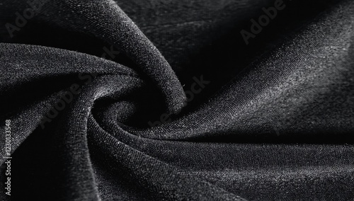 Velvet fabric texture with deep black tones, soft touch aesthetic, luxury and elegance, ultra-detailed