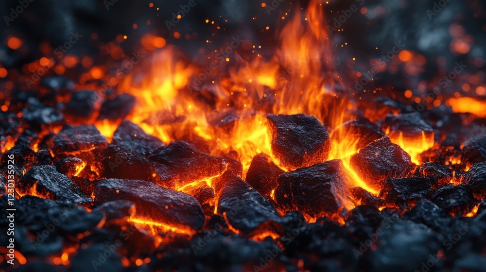 Smoke, sparks and fire particles, flying up embers and burning cinder. Vector realistic heat effect of flame in bonfire, from blacksmith works or hell Smoke, sparks and fire particles, flying up embers and burning cinder. Vector realistic heat effect of flame in bonfire, from blacksmith works or hell