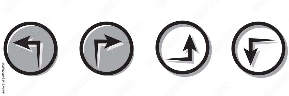 Up and down arrow icon in trendy style. Upward and downward sign symbol Up and down arrow icon in trendy style. Upward and downward sign symbol