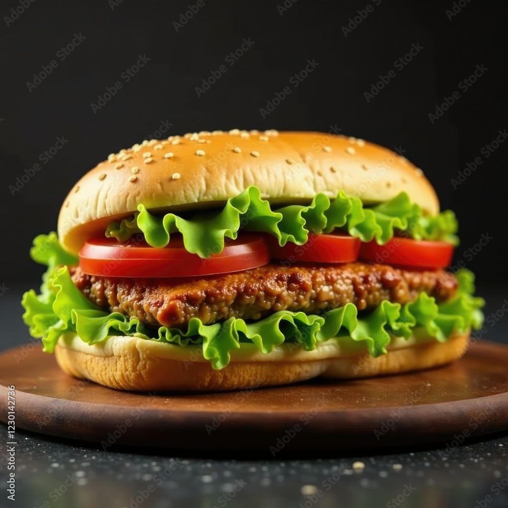 Crisp lettuce and lean meat on a crusty sub sandwich, fresh toppings, crisp Crisp lettuce and lean meat on a crusty sub sandwich, fresh toppings, crisp