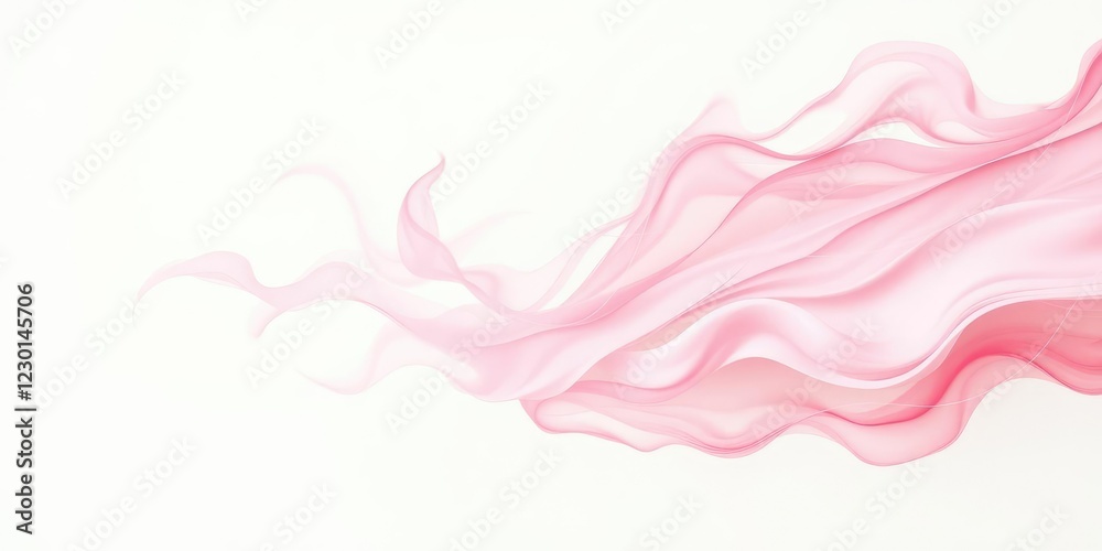 Soft pink swirls dance across a pristine white canvas in an ethereal display of abstract beauty, whimsical feel, fluffy clouds, soft focus Soft pink swirls dance across a pristine white canvas in an ethereal display of abstract beauty, whimsical feel, fluffy clouds, soft focus