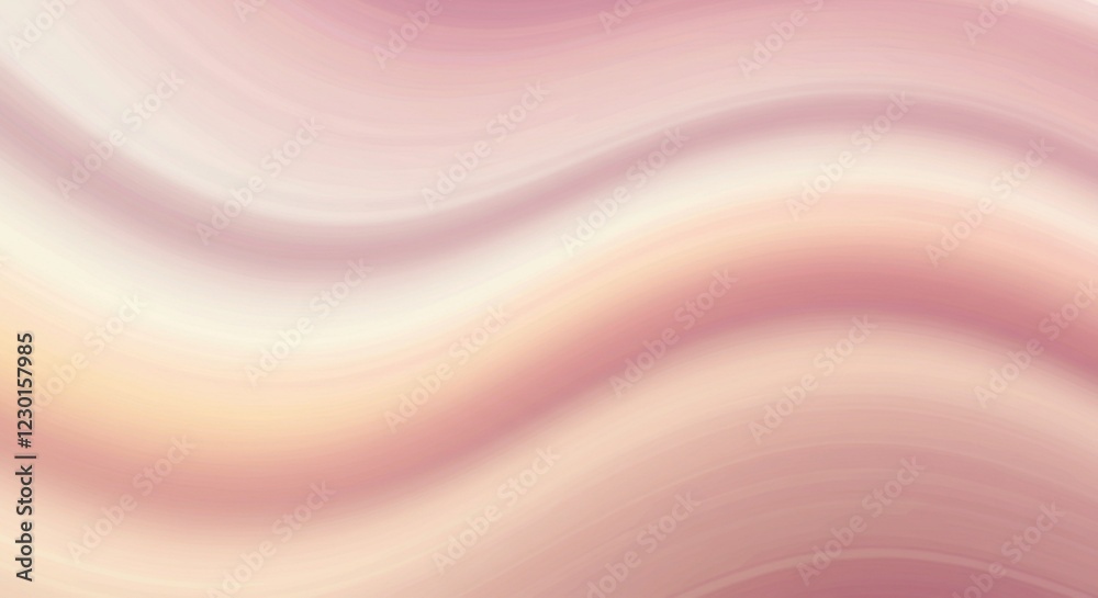 Fototapeta premium Abstract Pink and Beige Wave Background Soft Pastel Swirls Elegant Smooth Texture Fluid Design