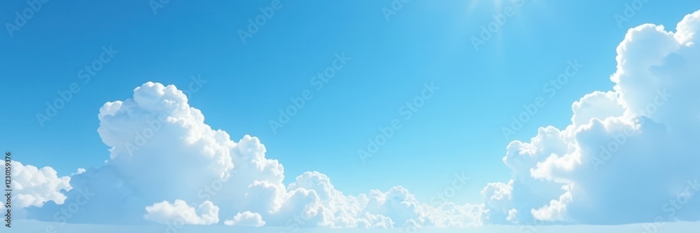 Clear light blue sky, scattered high-altitude cirrus clouds , outdoor, clouds Clear light blue sky, scattered high-altitude cirrus clouds , outdoor, clouds