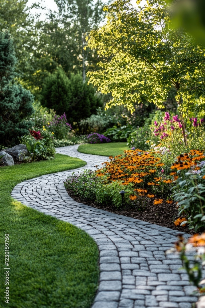 Winding Garden Path