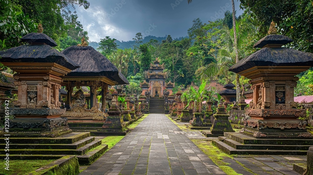 Serene Balinese Temple Pathway: A Journey Through Sacred Architecture Serene Balinese Temple Pathway: A Journey Through Sacred Architecture
