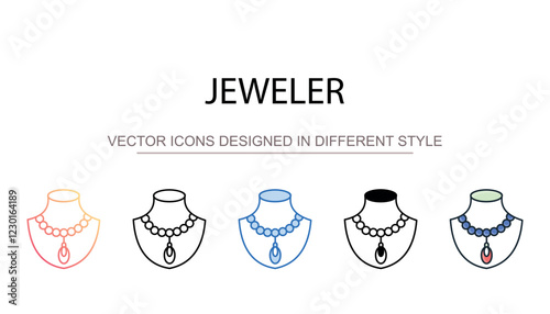 Jeweler icon design with white background stock illustration