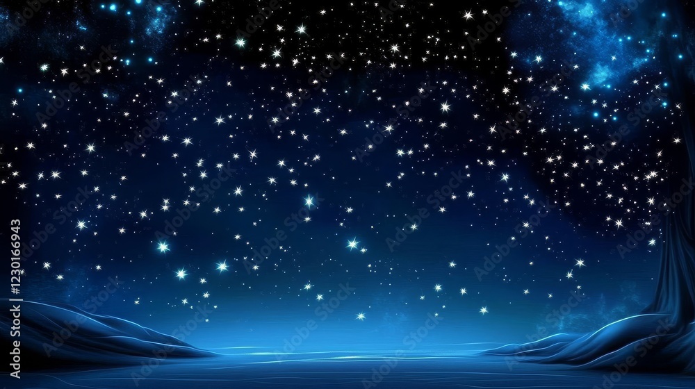 Fototapeta premium The deep tone of navy blue creates a calming and elegant atmosphere.