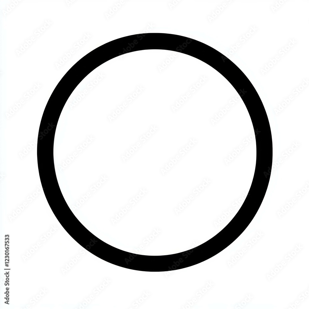 Minimalist black circle on white background symbolizing unity and simplicity Minimalist black circle on white background symbolizing unity and simplicity