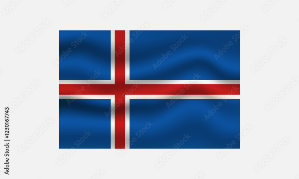 Fototapeta premium Iceland Flag