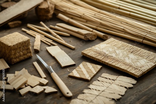  bamboo crafting worktable