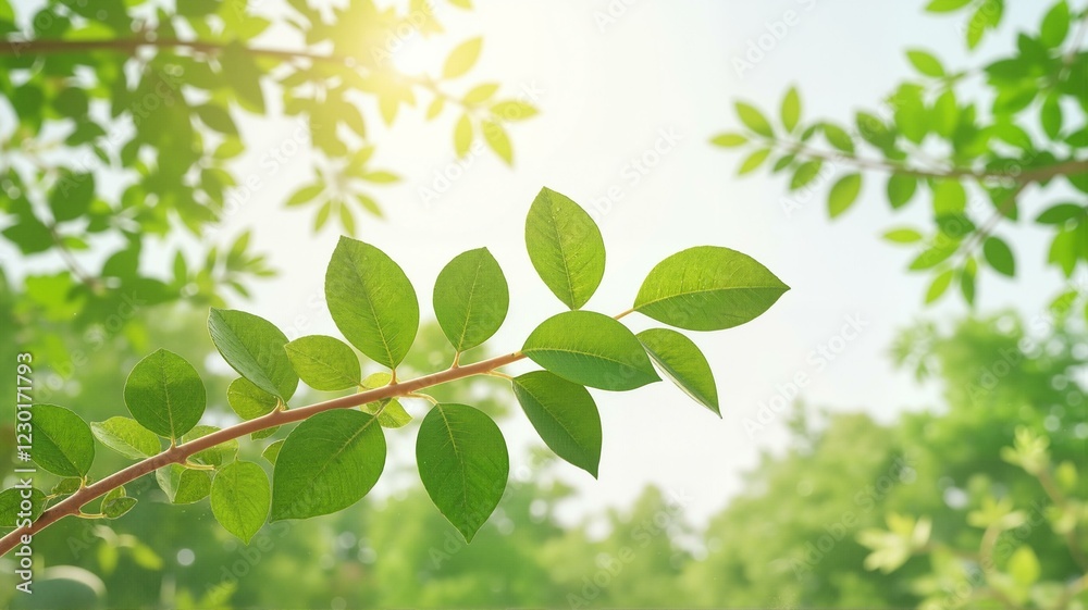 A nature scene with greenery and sunlight. A nature scene with greenery and sunlight.