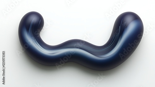 Abstract Blue Wave Form