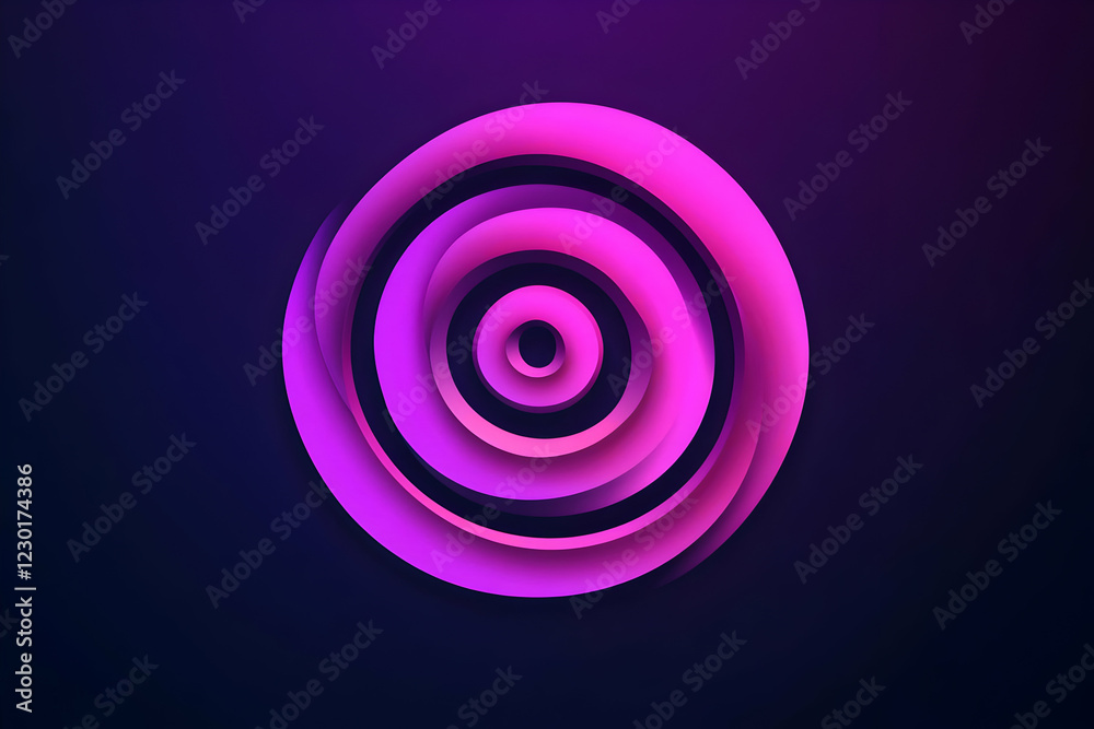 Pink swirl abstract design, dark background Pink swirl abstract design, dark background