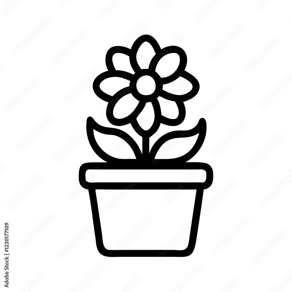 flower pot icon design flower pot icon design