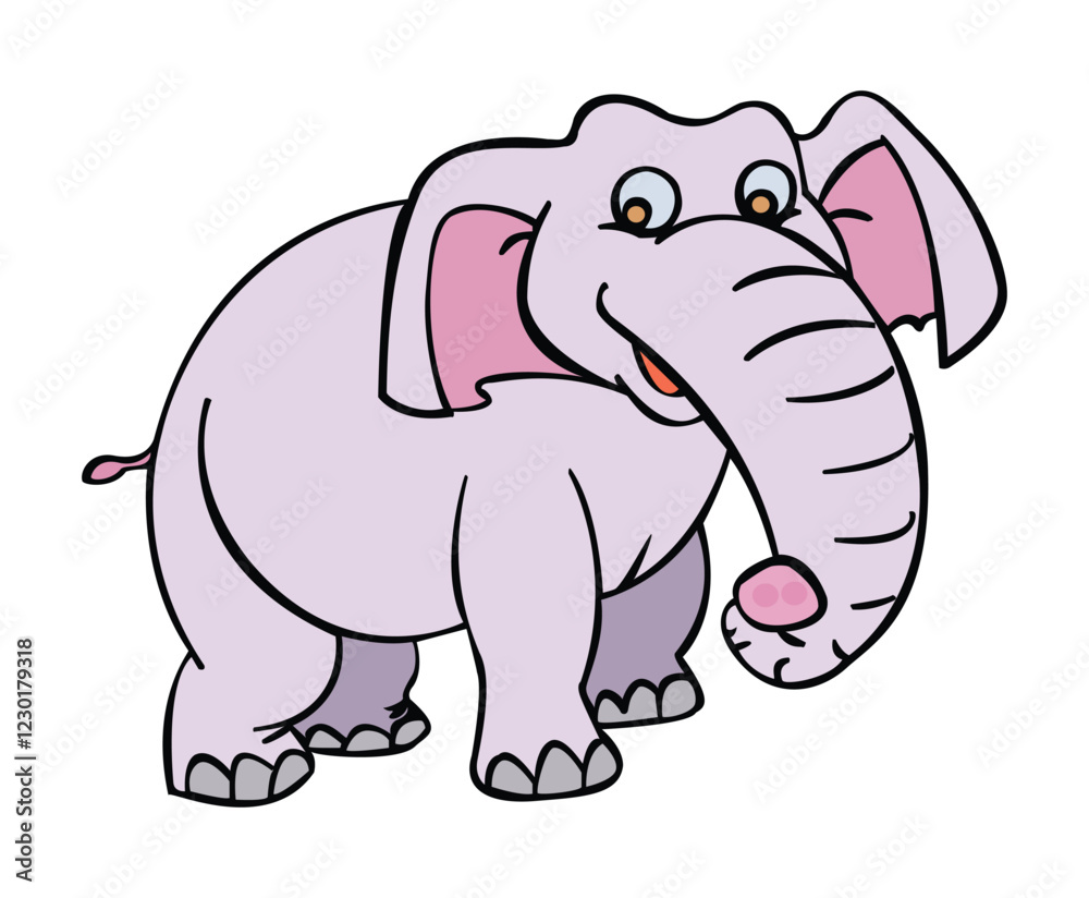 Elephant isolated on white background