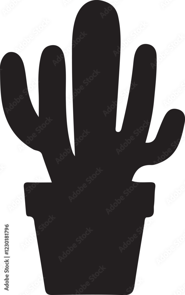 Arizona Cactus Vector silhouette Arizona Cactus Vector silhouette