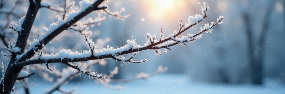 A blanket of frost covers the branches of bare trees, branch, frost, calm A blanket of frost covers the branches of bare trees, branch, frost, calm