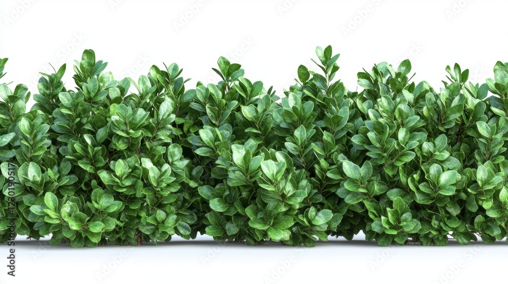 Lush Greenery of Boxwood Bushes Against a Minimalist Background Lush Greenery of Boxwood Bushes Against a Minimalist Background