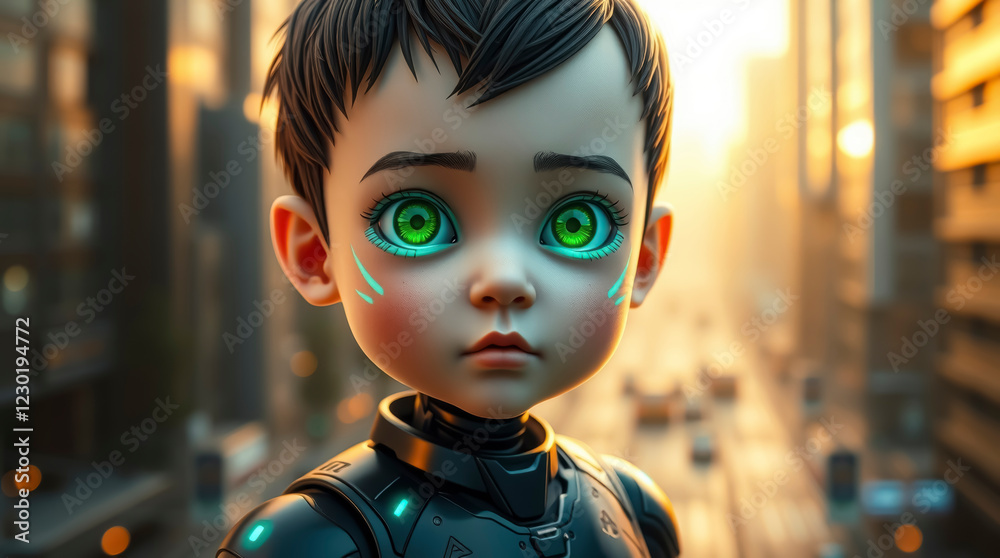 Cyberpunk Child Android Cyberpunk Child Android