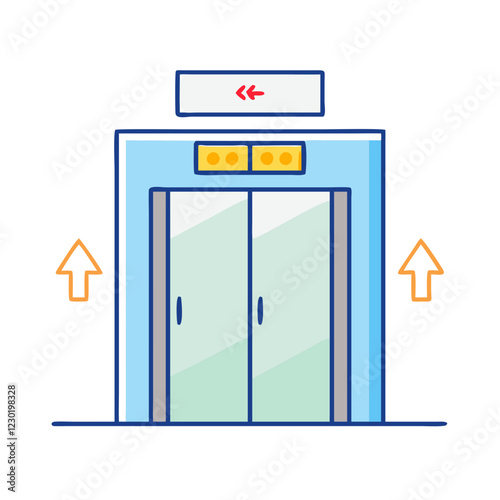 elevator icon, elevator vector illustration-simple illustration of elevator, perfect for elevator logos and icons
