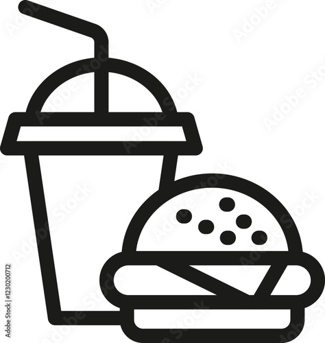 Juice with burger