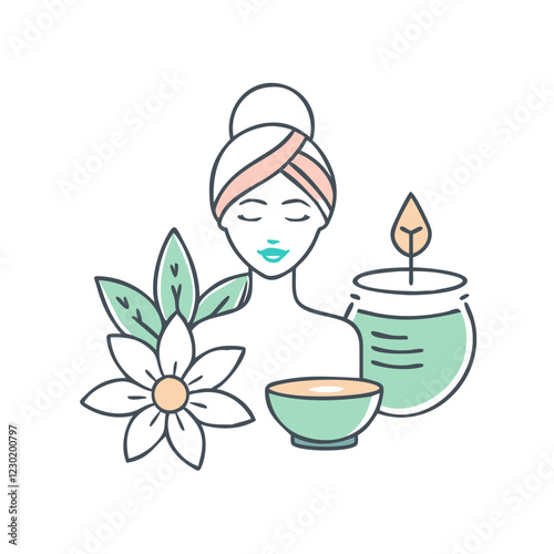 spa icon, spa vector illustration-simple illustration of spa, perfect for spa logos and icons