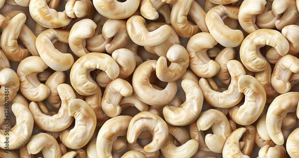 realistic cashew nuts background overhead view natural texture soft tones dense clusters realistic cashew nuts background overhead view natural texture soft tones dense clusters