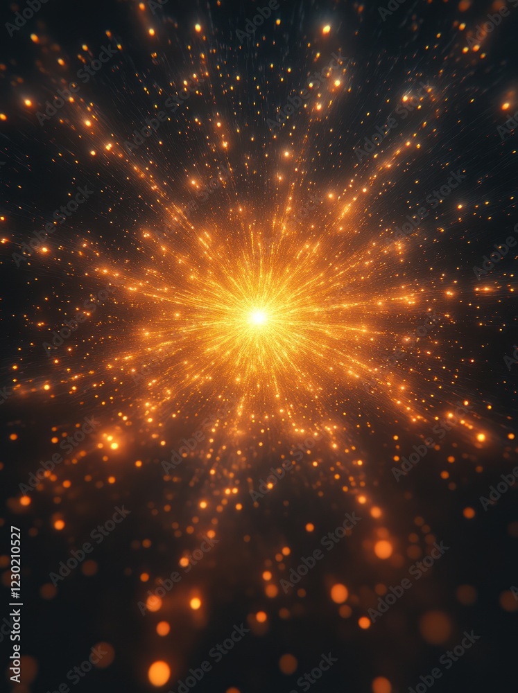 Golden light burst explosion, dark background, energy, abstract, visual effects, ideal for backgrounds Golden light burst explosion, dark background, energy, abstract, visual effects, ideal for backgrounds
