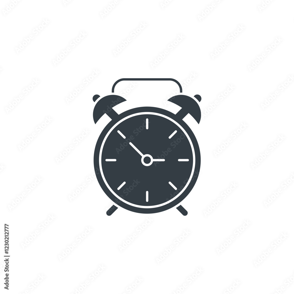 Clock icon symbol vector illustration isolated on white background Clock icon symbol vector illustration isolated on white background