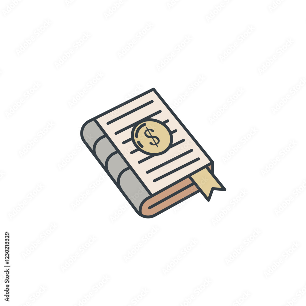 ledger icon symbol vector illustration isolated on white background ledger icon symbol vector illustration isolated on white background