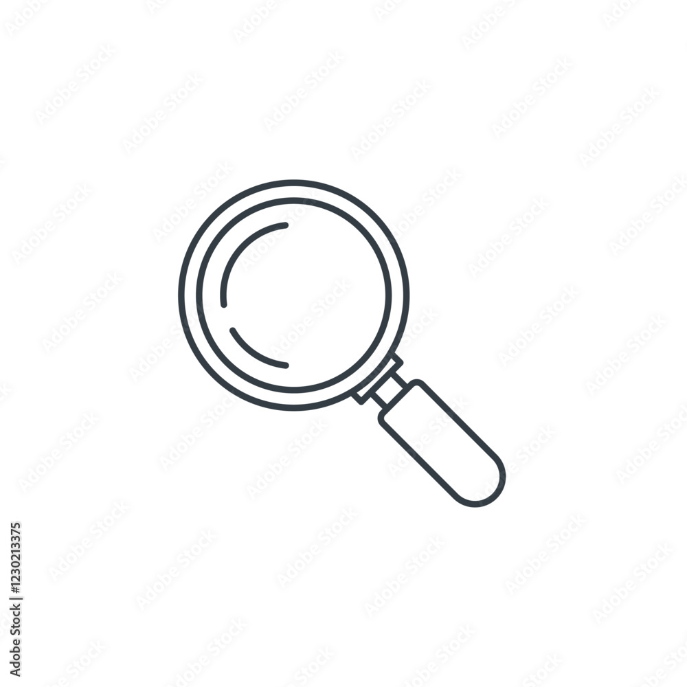 Magnifying Glass icon symbol vector illustration isolated on white background Magnifying Glass icon symbol vector illustration isolated on white background