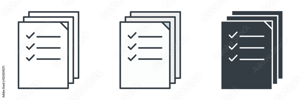 Tax Form icon symbol vector illustration isolated on white background Tax Form icon symbol vector illustration isolated on white background