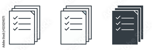 Tax Form icon symbol vector illustration isolated on white background