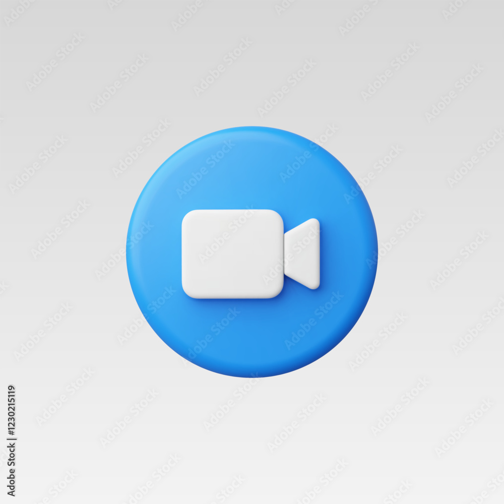 3d Realistic Video Camera icon vector illustration 3d Realistic Video Camera icon vector illustration