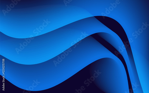 Blue abstract background wave curve texture