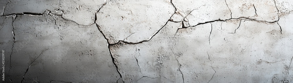 Obraz premium Cracked Grey Wall Texture Background Image