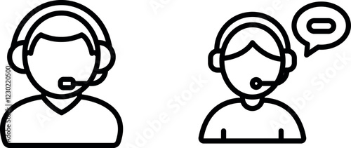 "Customer Service Icon Representing Support and Assistance"